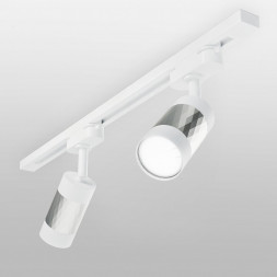 Трековый светильник для однофазного шинопровода Mizar GU10 Белый/серебро Elektrostandard MRL 1007