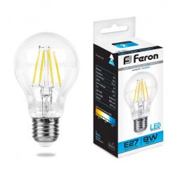 Лампа светодиодная Feron LB-63 Шар E27 9W 6400K