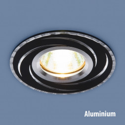 Алюминиевый точечный светильник черный/серебро Elektrostandard 2002 MR16 BK/SL