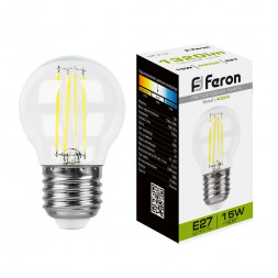 Лампа светодиодная Feron LB-515 Шарик E27 15W 4000K арт.38253
