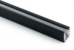 Шинопровод для трековых трехфазных светильников , черный матовый , 1м , Ш1000-2М