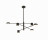 Подвесная светодиодная люстра Kink Light Мекли 07650-6,19 Черный 6хLEDх8W 220V IP20