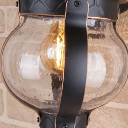 Barrel D черное золото уличный настенный светильник Elektrostandard GL 1025D