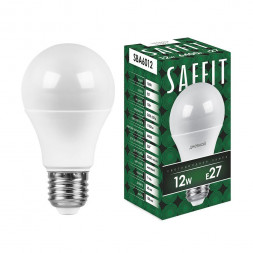 Лампа светодиодная SAFFIT SBA6012 Шар E27 12W 6400K арт.55009