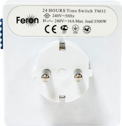 Розетка с таймером Feron TM32/61923 суточная мощность 3500W/16A арт.23203