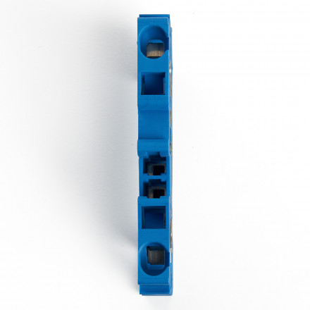 Зажим пружинный, 2-проводной проходной ЗНИ - 2,5 (JXB ST 2,5), синий STEKKER арт.39955