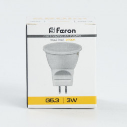 Лампа светодиодная Feron LB-271 MR11 G5.3 3W 2700K арт.25551