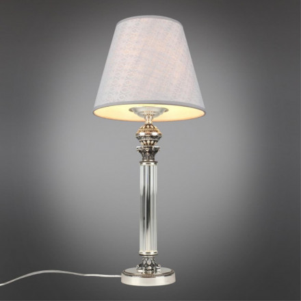 Настольная лампа Omnilux OML-64204-01 Rivoli 1хЕ27х60W хром