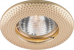 Светильник встраиваемый Feron DL6042 потолочный MR16 G5.3 золото арт.28955