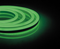 Cветодиодная LED лента Feron LS720 неоновая, 120SMD(2835)/м 9.6Вт/м  50м IP67 220V зеленый арт.29564