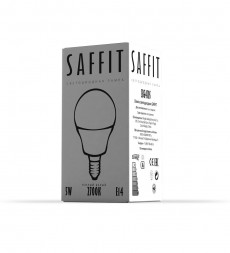 Лампа светодиодная SAFFIT SBG4505 Шарик E27 5W 2700K арт.55025