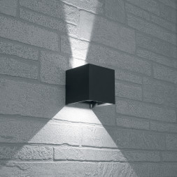 Светильник уличный светодиодный Feron DH012, 2*3W, 450Lm, 3000K, черный