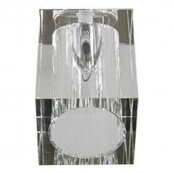 Светильник потолочный, JCD G9 с прозрачным стеклом, хром, с лампой, JD130-CL арт.19143