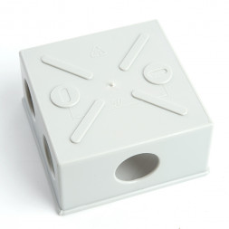 Коробка разветвительная STEKKER EBX10-34-44, 85*85*40мм, 6 вводов, IP44, светло-серая (GE41235) арт.39994