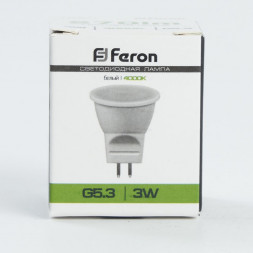 Лампа светодиодная Feron LB-271 MR11 G5.3 3W 4000K арт.25552