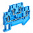Зажим пружинный, 4-проводной проходной 2 уровня ЗНИ - 2,5 (JXB ST 2,5), синий STEKKER арт.39973