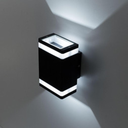 Уличный настенный светильник Citilux CLU0005D Черный LED 12W 4000K
