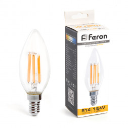 Лампа светодиодная Feron LB-717 Свеча E14 15W 2700K арт.38256
