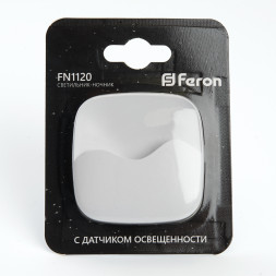 Светильник ночник Feron FN1120 0,45W 230V, белый