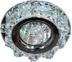 Светильник встраиваемый с белой LED подсветкой Feron CD2917 потолочный MR16 G5.3 прозрачный арт.28466