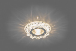 Светильник встраиваемый с белой LED подсветкой Feron CD2917 потолочный MR16 G5.3 прозрачный арт.28466