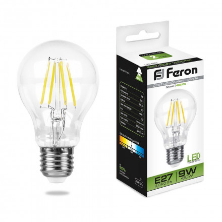 Лампа светодиодная Feron LB-63 Шар E27 9W 4000K арт.25632