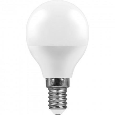 Лампа светодиодная Feron LB-550 Шарик E14 9W 6400K арт.25803