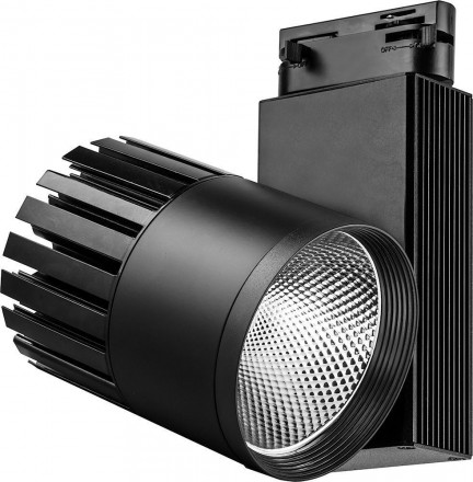 Светодиодный светильник Feron AL105 трековый на шинопровод 20W 4000K, 35 градусов, черный,  3-х фазный арт.32948