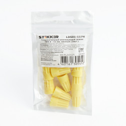 Соединительный изолирующий зажим СИЗ-4 - 11 мм, желтый, LD501-3071 (DIY упаковка 10 шт)