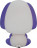 Настольная лампа Feron DE1601 E14, сиреневый