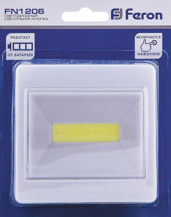 Светодиодный светильник-кнопка  Feron FN1206  3W, белый