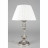 Настольная лампа Omnilux OML-75414-01 Miglianico 1хЕ14х40W Серебро