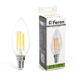 Лампа светодиодная Feron LB-717 Свеча E14 15W 4000K арт.38258