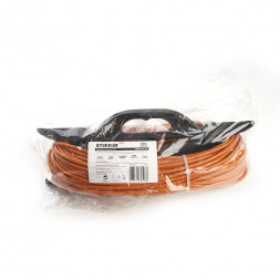 Удлинитель-шнур на рамке 1-местный c/з Stekker, HM02-01-50, 50м, 3*0,75, серия Home, оранжевый