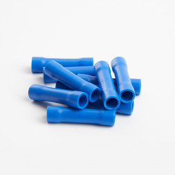 Гильза соединительная изолированная STEKKER LD301-1525 сечение 1,5-2,5 мм2, 27A, синий (10шт в упаковке)