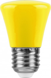Лампа светодиодная Feron LB-372 Колокольчик E27 1W желтый арт.25935
