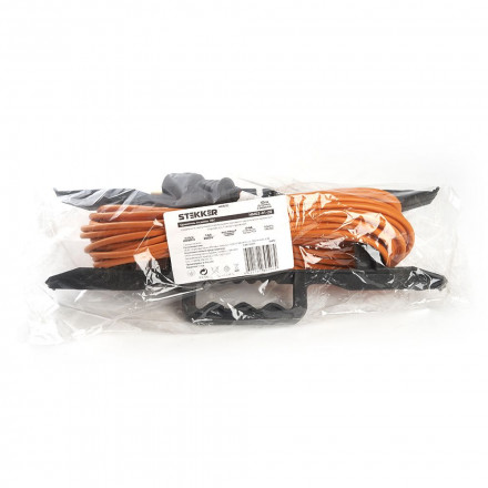Удлинитель-шнур на рамке 1-местный б/з Stekker, HM02-02-10, 10м, 2*0,75, серия Home, оранжевый арт.39490