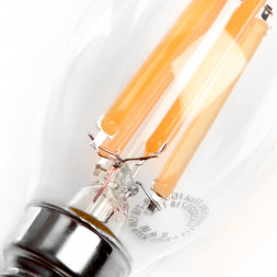 Лампа светодиодная Feron LB-718 Свеча на ветру E14 15W 4000K арт.38263