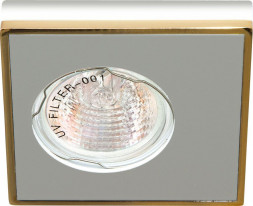 Светильник потолочный  MR16 MAX50W 12V G5.3, алюминий,золото, DL 2A арт.28361