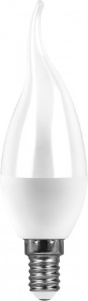 Лампа светодиодная Feron LB-97 Свеча на ветру E14 7W 4000K арт.25761