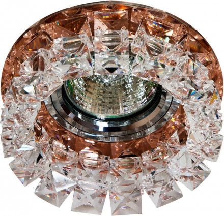 Светильник встраиваемый Feron CD2929 потолочный MR16 G5.3 коричневый-прозрачный