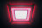 Светодиодный светильник Feron AL2551 встраиваемый 16W 4000K с красной подсветкой, белый арт.27859