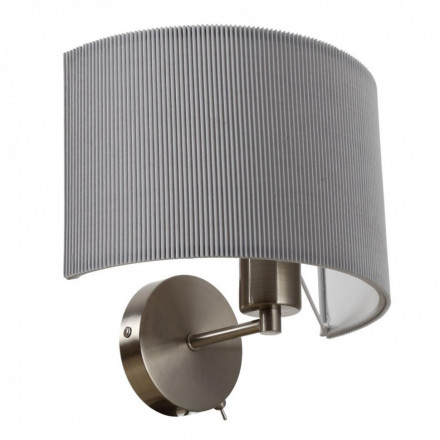 Светильник настенный Arte Lamp A1021AP-1SS MALLORCA матовое серебро 1хE27х40W