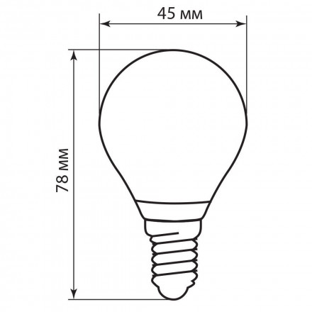 Лампа светодиодная Feron LB-61 Шарик E14 5W 4000K арт.25579