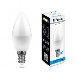 Лампа светодиодная Feron LB-770 Свеча E14 11W 6400K
