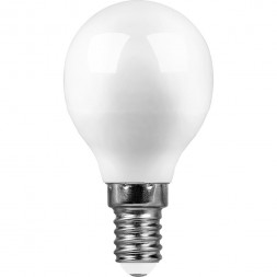 Лампа светодиодная SAFFIT SBG4513 Шарик E14 13W 6400K арт.55159