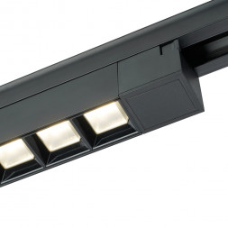 Светодиодный светильник Feron AL130 трековый однофазный на шинопровод 30W 4000K 60 градусов черный серия LensLine арт.48374