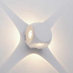 CUBE белый уличный настенный светодиодный светильник Elektrostandard 1504 TECHNO LED