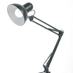 Светильник под лампу Feron DE1430 60W, 230V, патрон E27 на струбцине, черный арт.24233