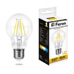 Лампа светодиодная Feron LB-63 Шар E27 9W 2700K арт.25631
